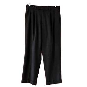 Axist Mens Straight Fit Pleated Dress Pants 34x29